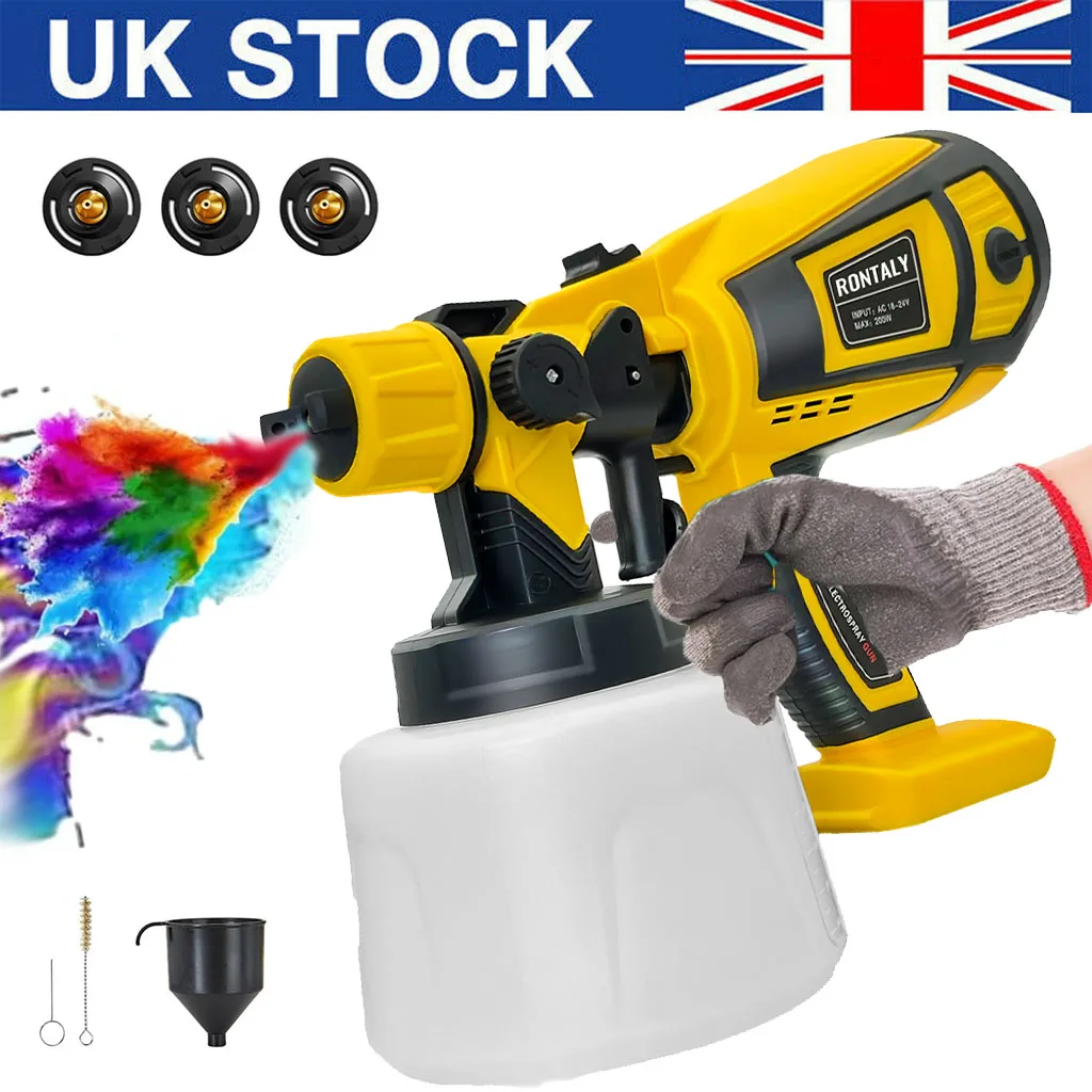 Paint Sprayer Cordless Compatible with DeWalt 18v Battery